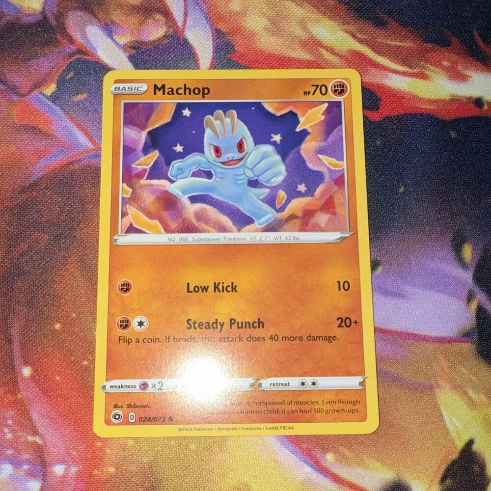 Pokemon Champion’s Path Machop Machoke Machamp Evolution Line Lot 6 Cards Holo